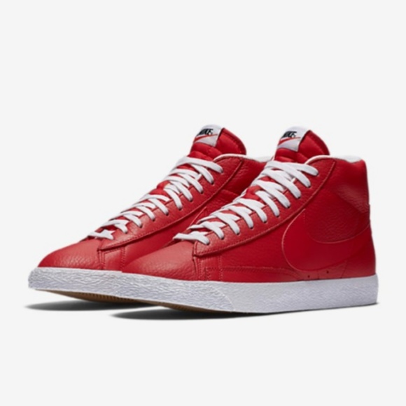 Nike Other - Nike Blazer Prm Red Leather